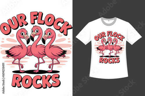 Flamingo t-shirt vector design