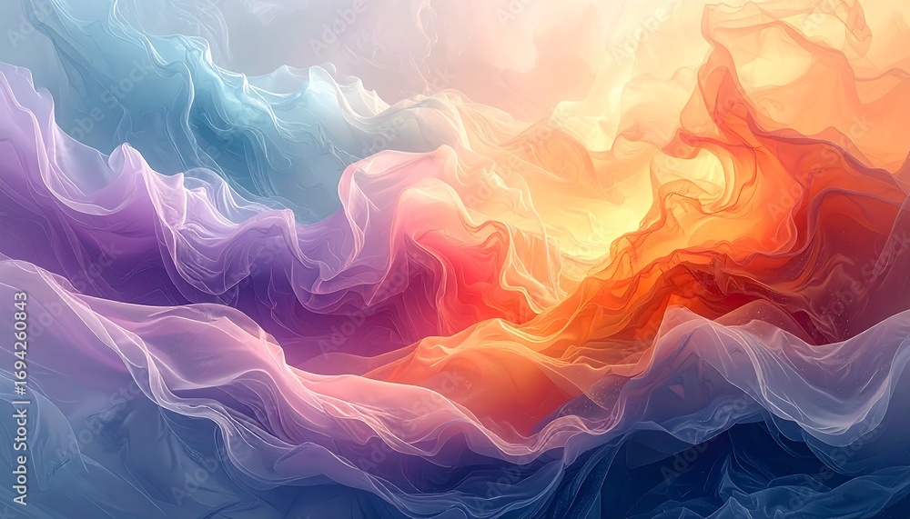 Obraz premium Abstract swirling colors (10)