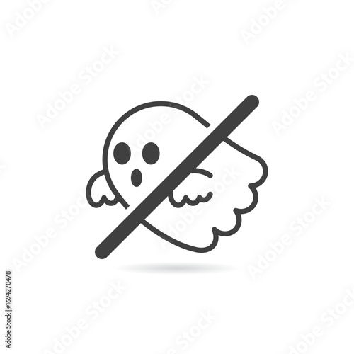 Vector Isolated No Ghost Icon