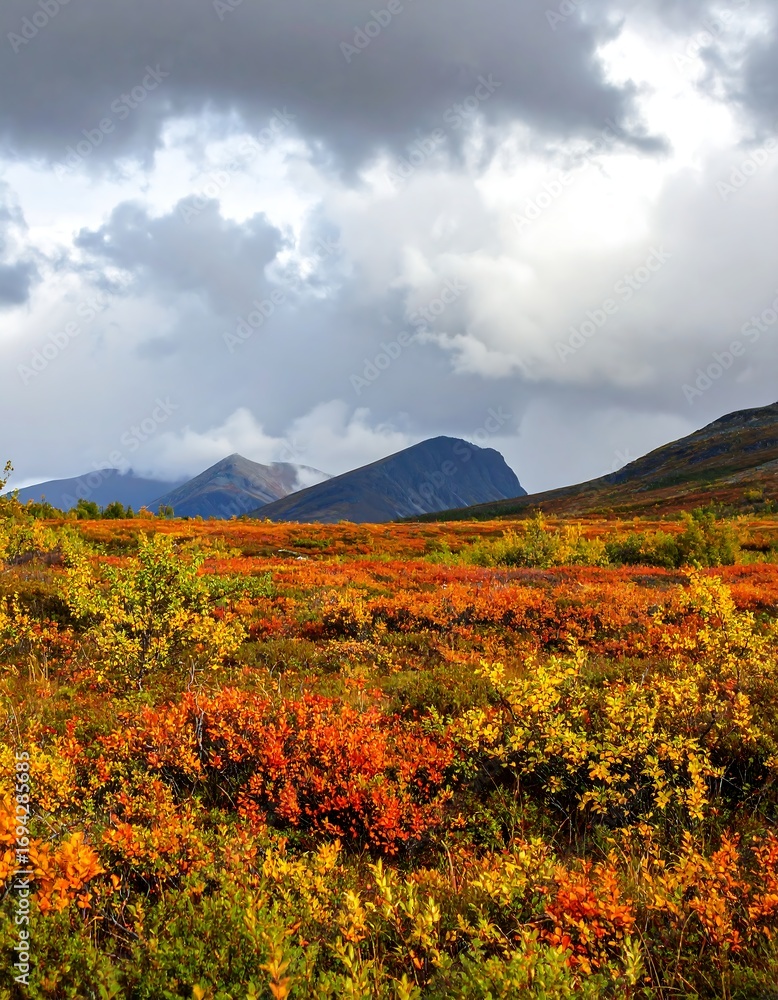 Obraz premium Autumnal mountain vista (1)