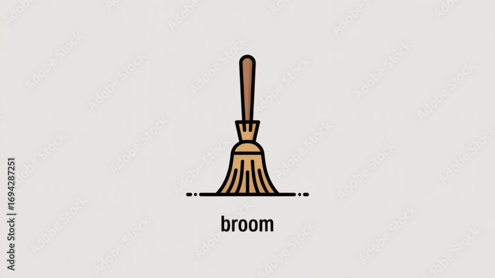 Obraz premium Find the best cleaning broom for your home and office sweeping and home cleaning needs