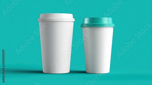 Wallpaper Mural Blank coffee cups mockup Torontodigital.ca