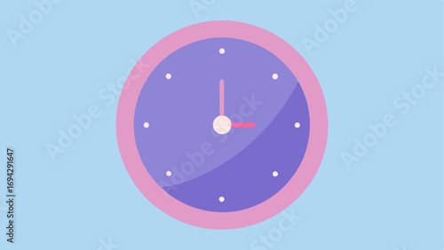 Clock with a Glow A round clock showing nighttime hours like 10 PM with a soft glow representing the concept of enhancing skin while you sleep.