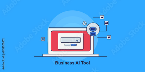 Business AI assistant integrated with laptop user computer, manages task, cloud document and system update through autonomous process. 