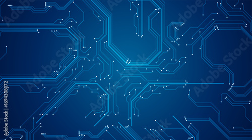 Abstract Circuit Board Pattern Background Vector