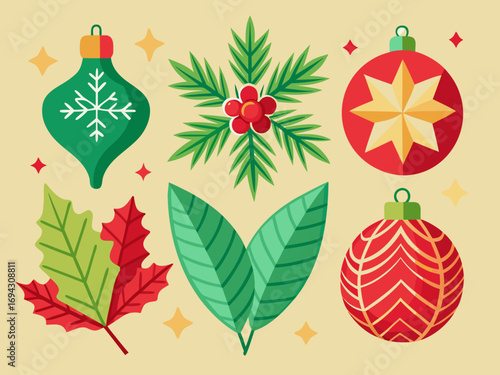 christmas background with christmas balls