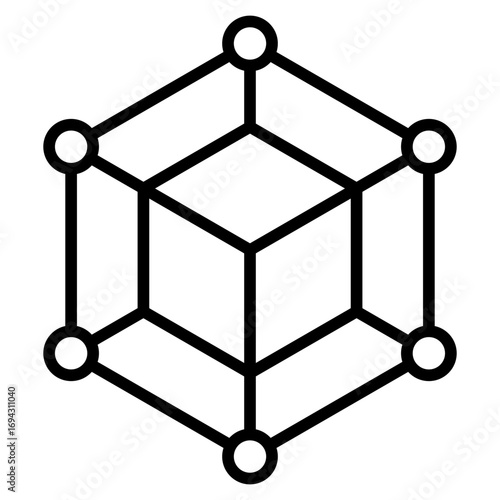 Blockchain Outline Icon