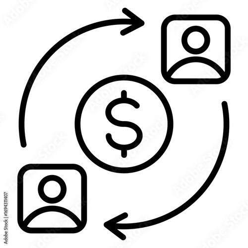 Gig Economy Outline Icon