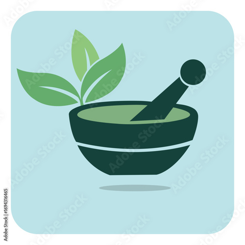 Leaf with medicine picker inside
