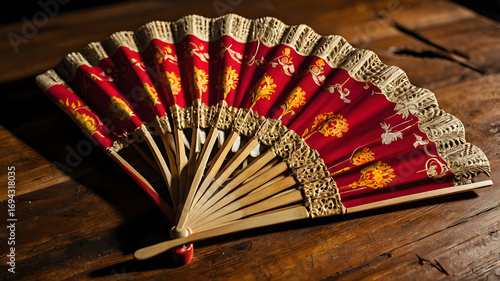 Ultra Realistic Photography of Spanish Abanico in Cinematic Lighting with Cultural Detail