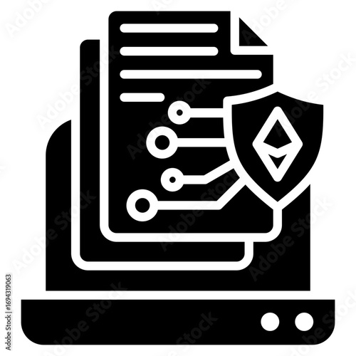 Smart Contract Glyph Icon