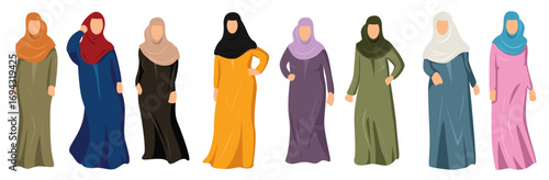 abaya vector illustration