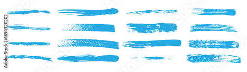 Brushes and elements for annotating, highlighting, and underlining in Text. vector