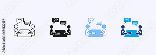 Counseling Icon Collection Set Multiple Style