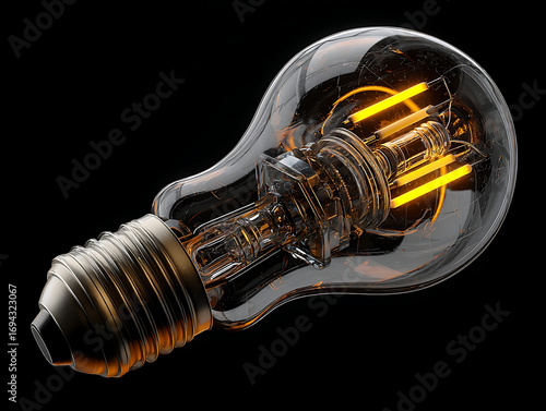 light bulb isolated on white