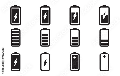 Battery Charging and Icon Symbols for Electronic Devices