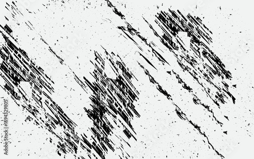 Scratched grunge background in monochrome style with rough and messy details.