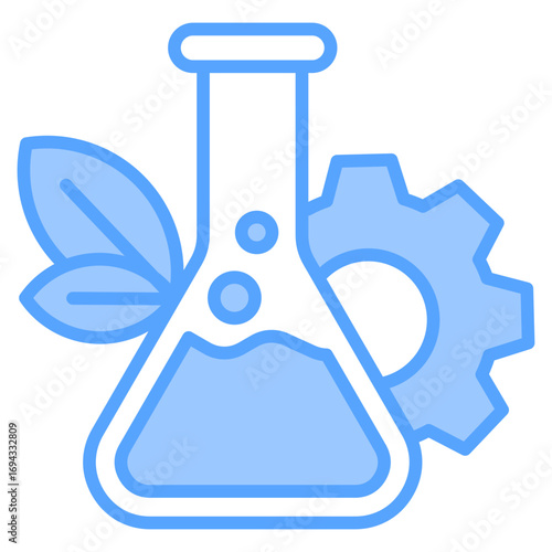 Biotechnology Blue Icon