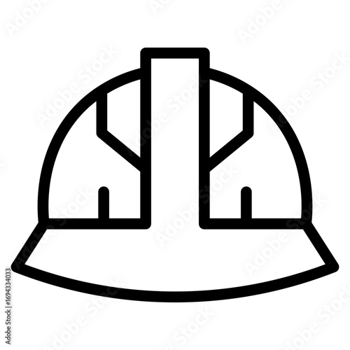 Safety helmet icon vector illustration