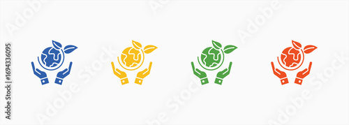 Sustainable Development Icon Collection Set Color Multiple Style