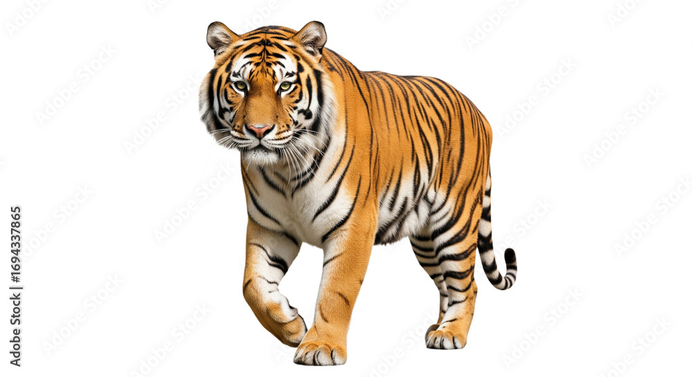 Obraz premium Tiger transparent PNG background