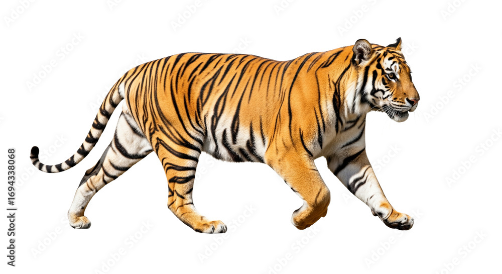 Obraz premium Tiger transparent PNG background