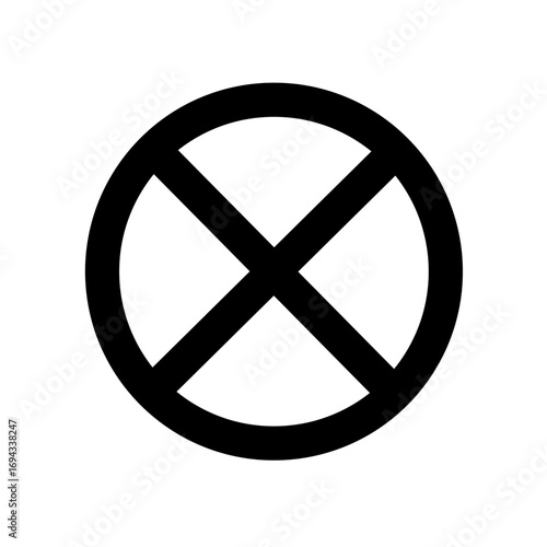 clearway sign vector on white background