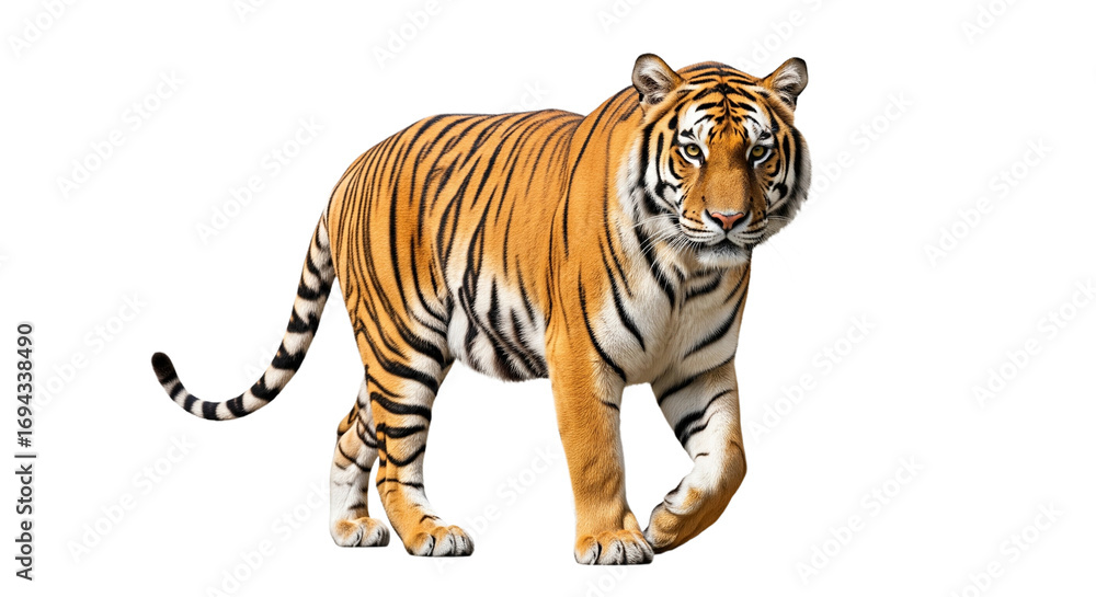 Obraz premium Tiger transparent PNG background