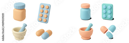 3D Medical Supplies: Pills, Capsules, and Pharmacy Tools