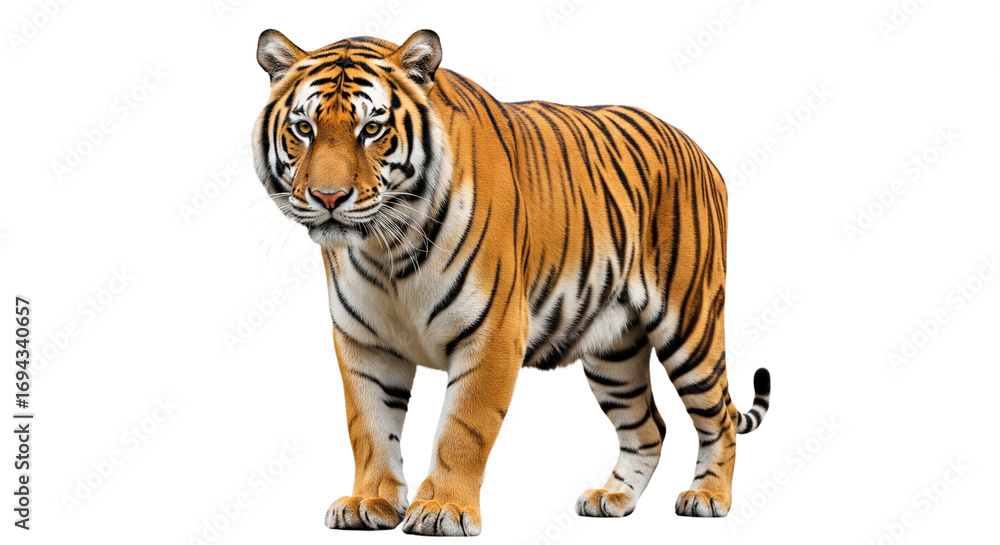 Fototapeta premium Tiger transparent PNG background