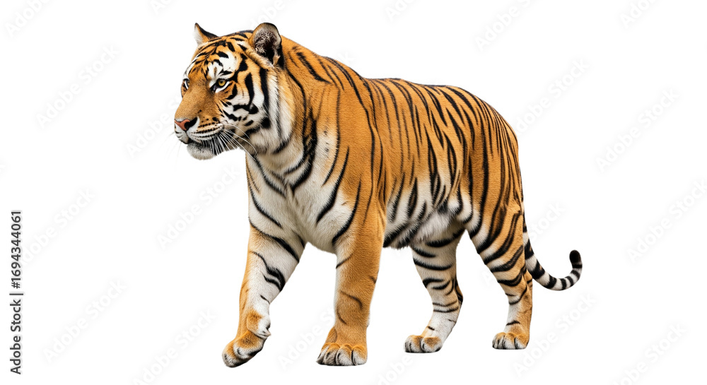 Obraz premium Tiger transparent PNG background
