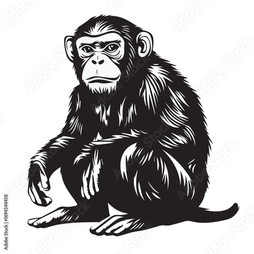 vector of a monkey