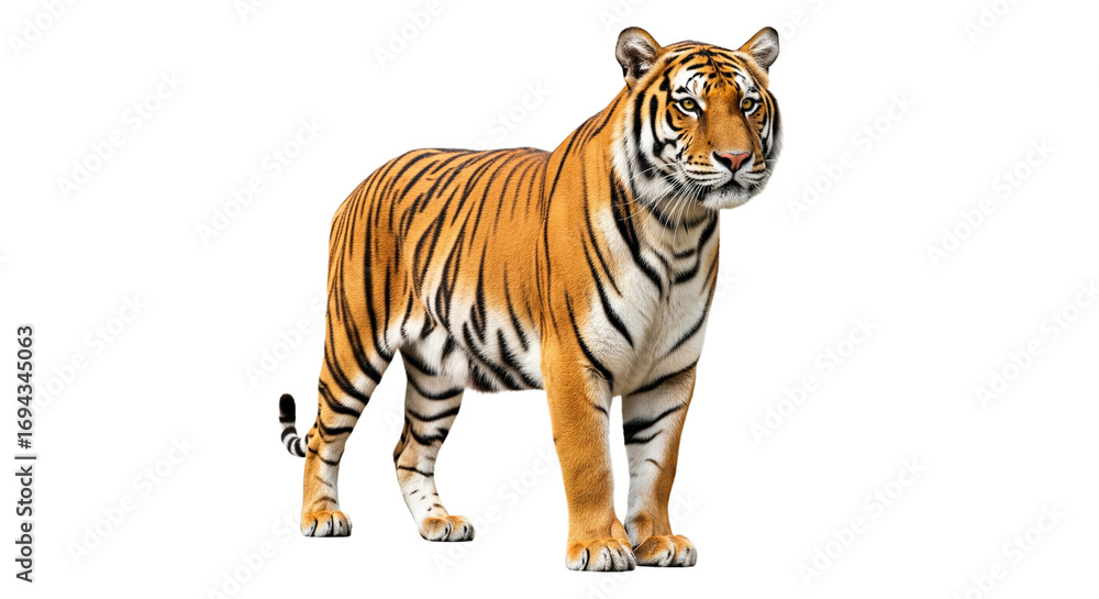 Obraz premium Tiger transparent PNG background