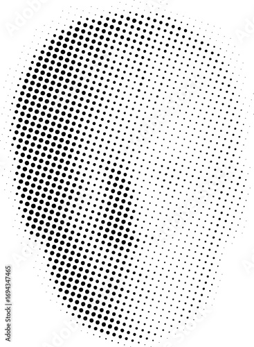 Halftone pattern of female head