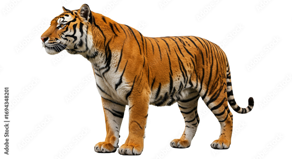 Fototapeta premium Tiger transparent PNG background