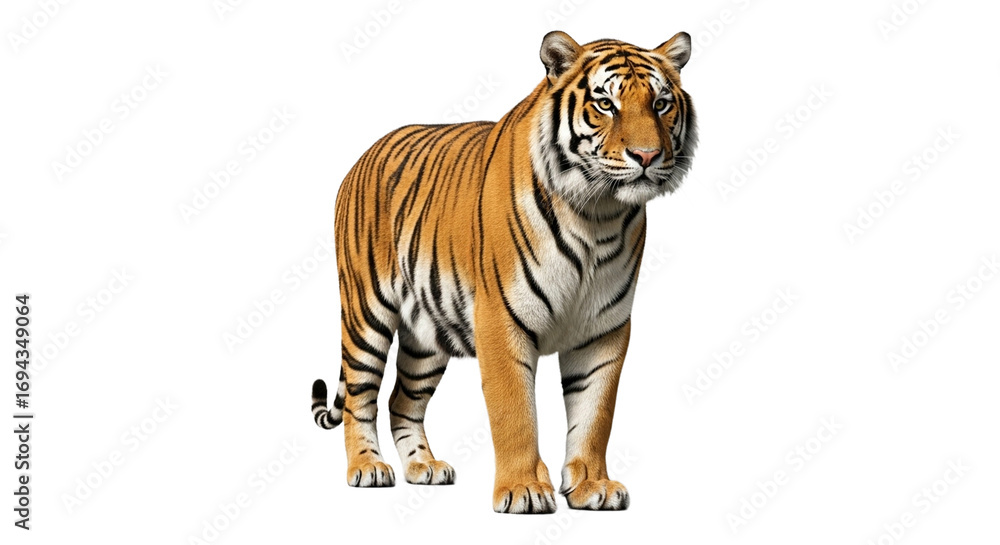 Obraz premium Tiger transparent PNG background