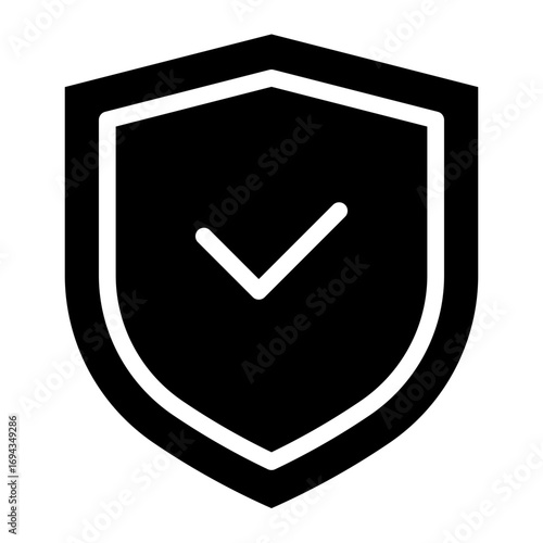 Safety complience  icon glyph style vector illustration
