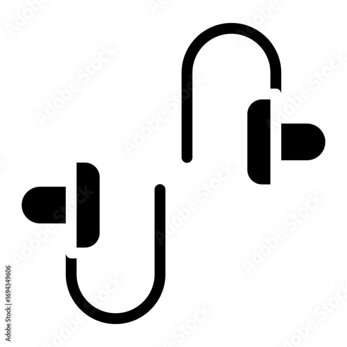Safety shoes icon glyph style vector illustration