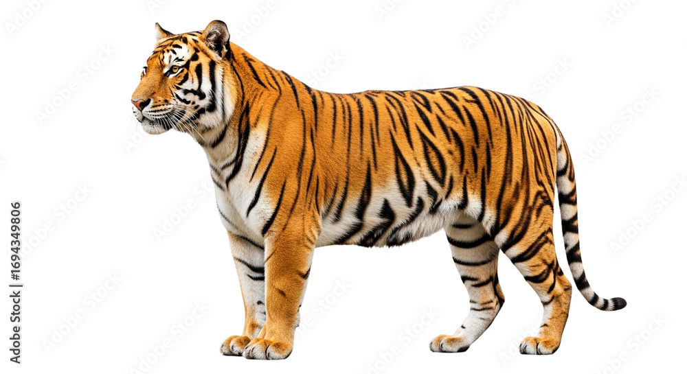Obraz premium Tiger transparent PNG background