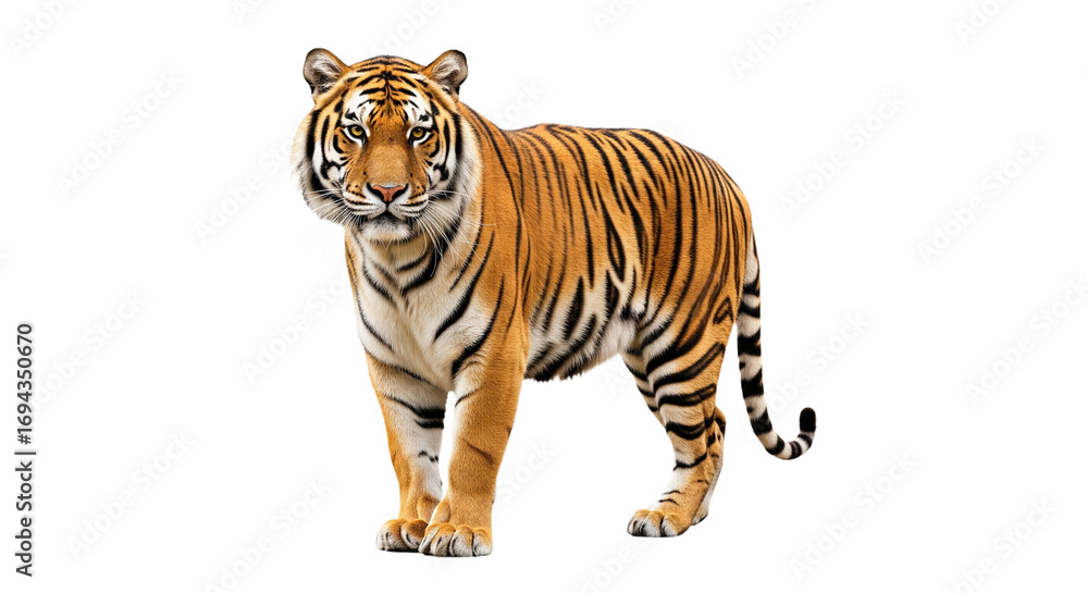 Obraz premium Tiger transparent PNG background