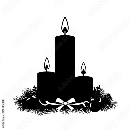 candle in a candlestick
