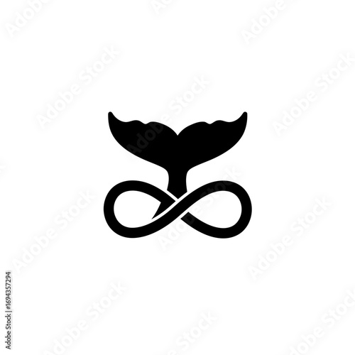 Minimalist black silhouette artwork of an open umbrella catching falling raindrops, conveying the concept of rainy weather, protection, or shelter from precipitation