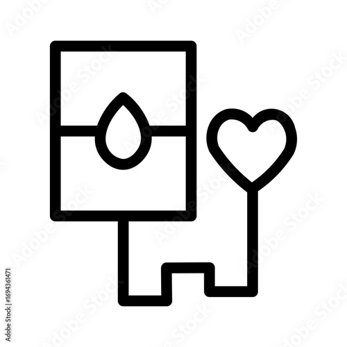 donation line icon