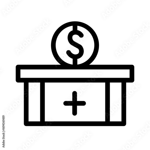 donation line icon