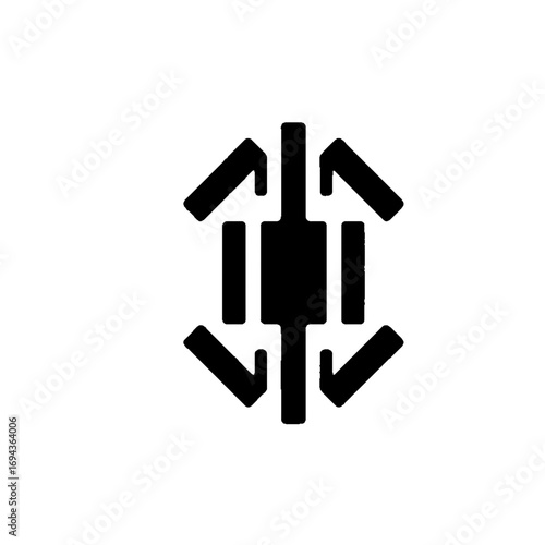 Frameless Glazing Hinge Symbol