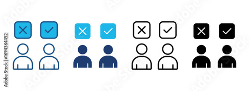 Like Icon Set With Multiple Styles. Vector Illustration