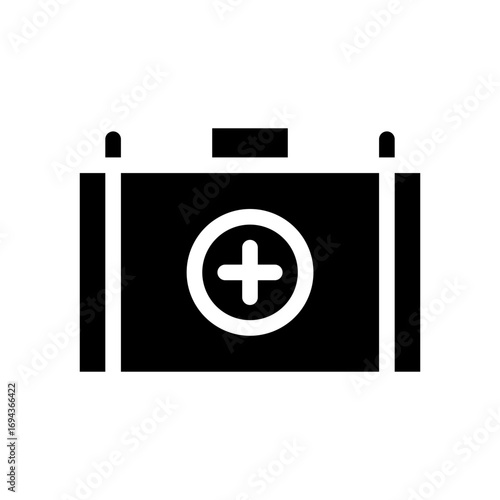 first aid kit glyph icon