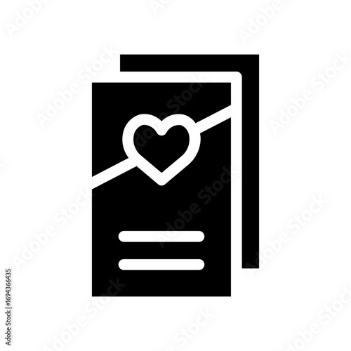 flyer glyph icon