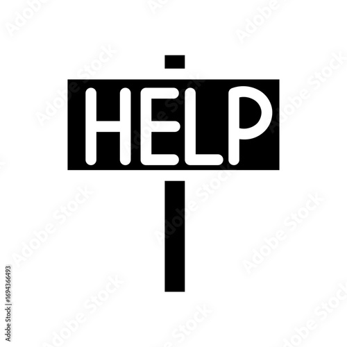 sign glyph icon