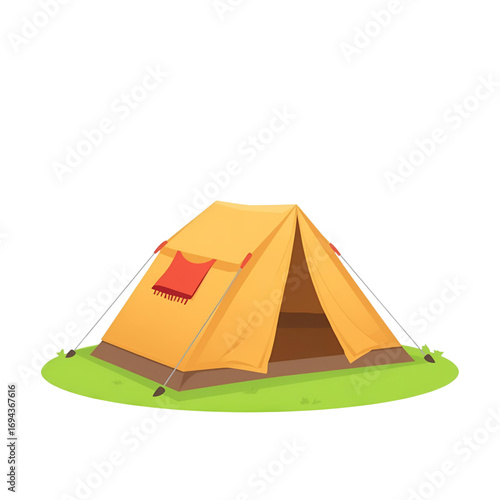 tent on a white background